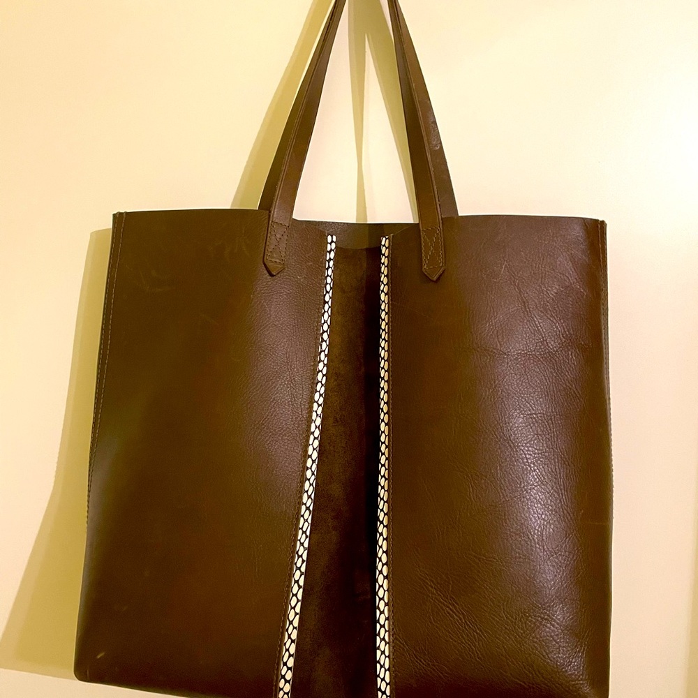 Madewell Transport Tote: Suede Inset Edition